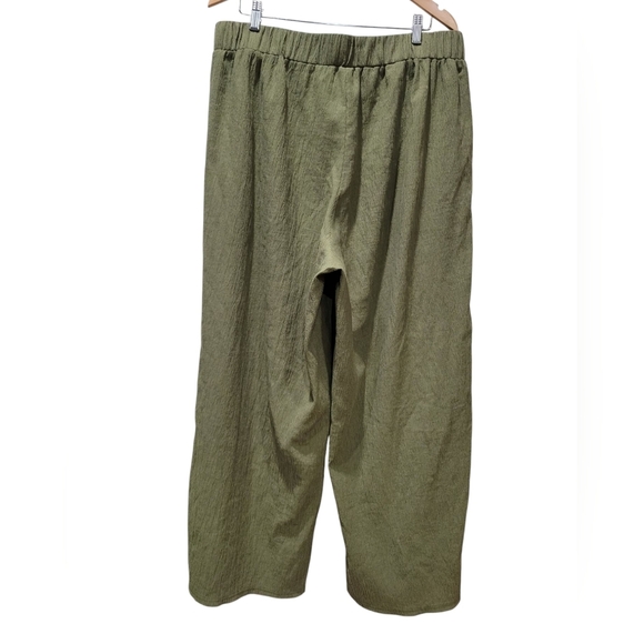 2X CIDER Easy Solid Texture Elastic Waist Trousers - Picture 4 of 7